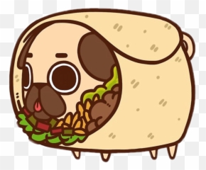 Burrito Sticker - Burrito Pug Emoji,Taco Burrito Emoji