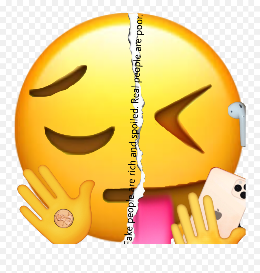 Emoji Poorguy Rich Sticker - Happy,Emoji For Butt