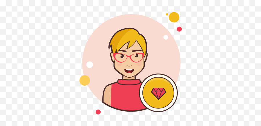 Gemologist Female Icon U2013 Free Download Png And Vector - Girl With Coffee Cup Png Emoji,Microphone Girl Hand Music Emoji