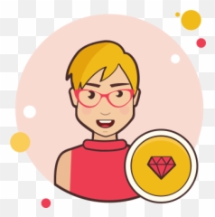 Gemologist Female Icon U2013 Free Download Png And Vector - Girl With Coffee Cup Png Emoji,Microphone Girl Hand Music Emoji
