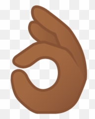Medium - Black Ok Emoji,Android Ok Emoji