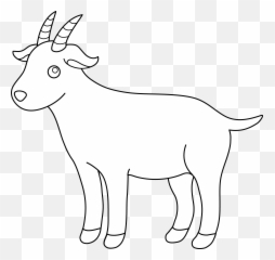 Goat Clipart Black And White Danaspdi - Clip Art Black And White Goat Emoji,Goat Emoji Png