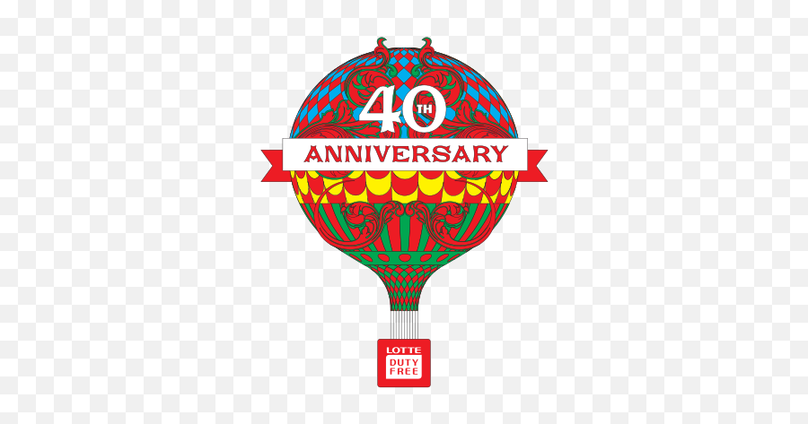 Lotte Duty Free 40th Anniversary Event Lotte Duty Free Emoji,Hot Air Balloons Emoticons For Facebook