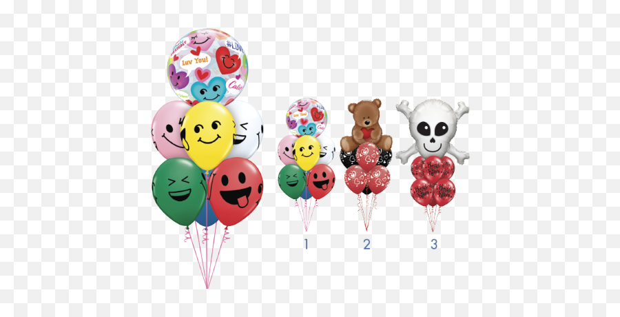 Racimos De Globos - Envío De Globos En Xalapa For Party Emoji,Emojis Globos