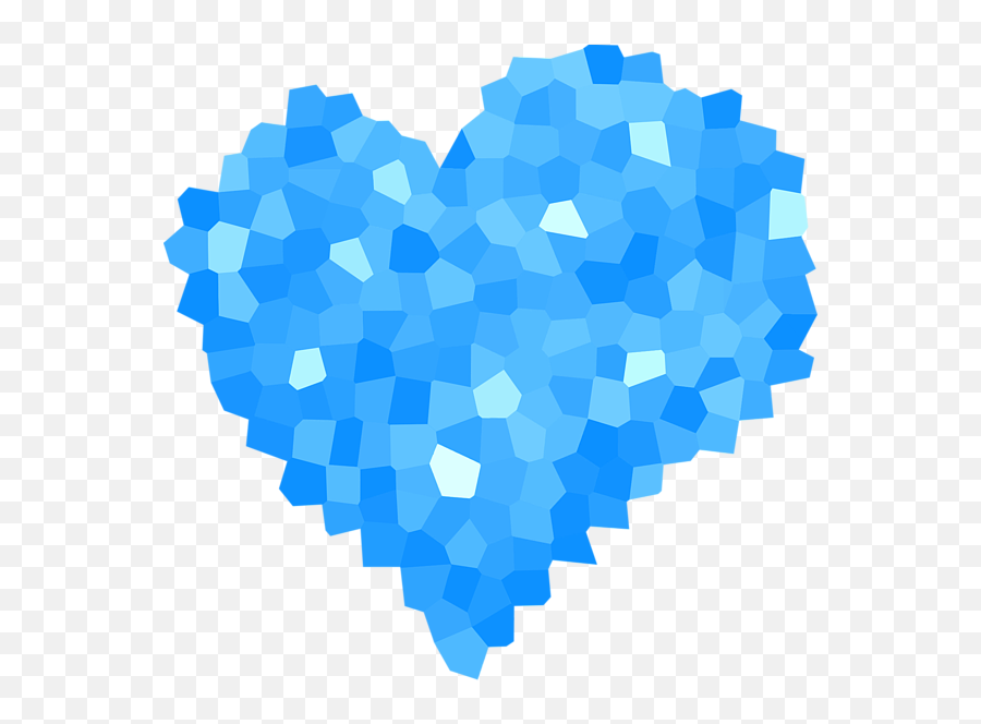 Winter Blue Crystal Heart Adult Pull - Digital Heart Icon Png Emoji,Crystal Emotion Showet Curtains