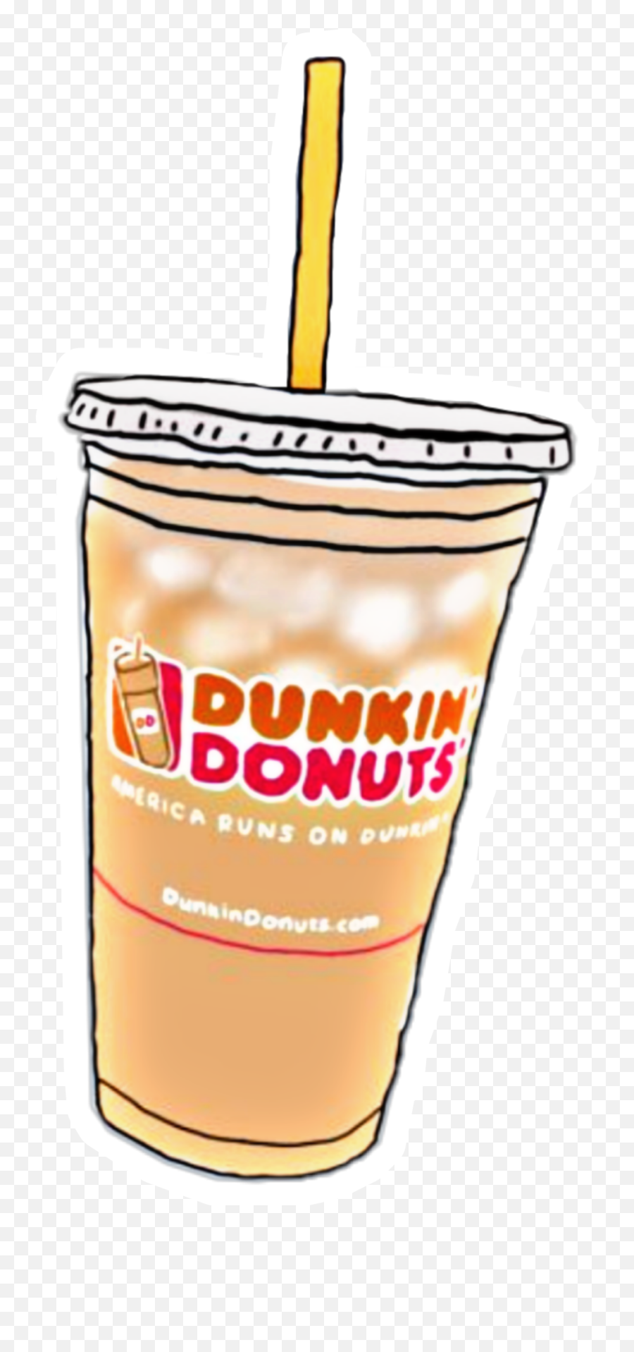 Charli Charlidamelio Dunkin Sticker - Dunkin Donuts The Charli Emoji,Drink Emoji