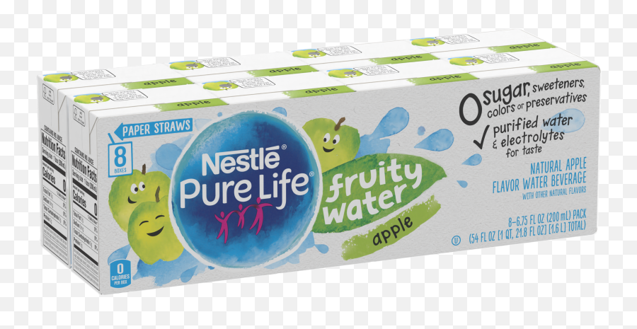 Nestle Pure Life Fruity Water Apple Flavor 675 Fl Oz 8 - Pack Nestle Pure Life Fruity Water Emoji,Iphone 6 Emojis Pinnappple