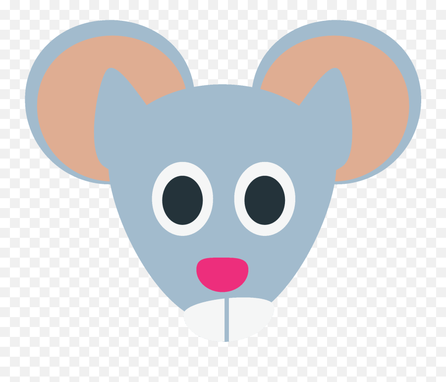 Mouse Face Emoji Clipart - Dot,Mouse Emoji