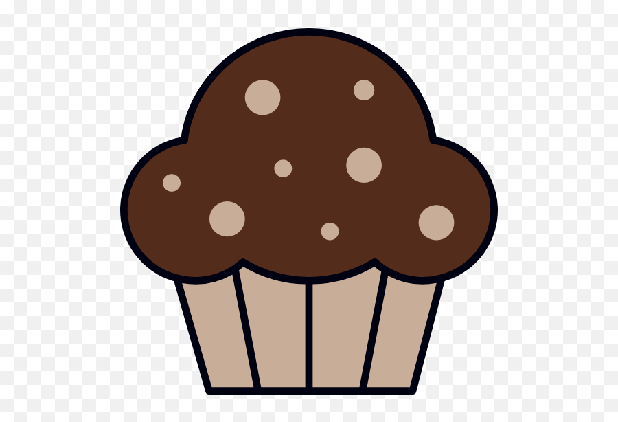 Chocolate Cupcake Graphic - Clip Art Free Graphics Chocolate Cupcake Emoji,Chocolate Emoji