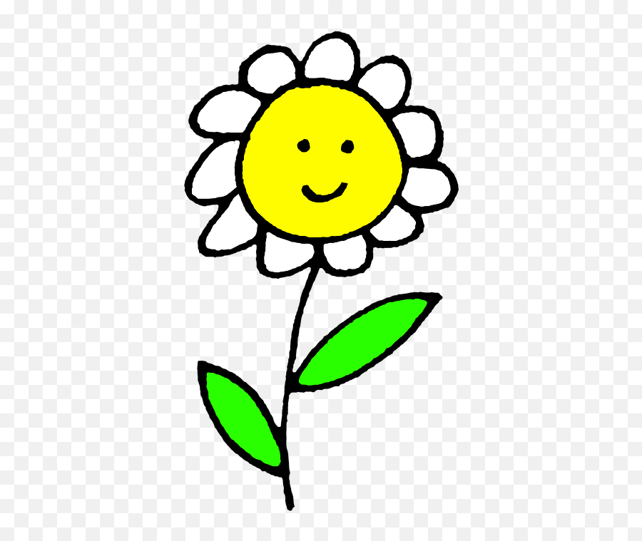 Smiley Emoticon Flower Clip Art - Happy Flower Png Download Flower Smile Emoji,Emoticon With Flowers