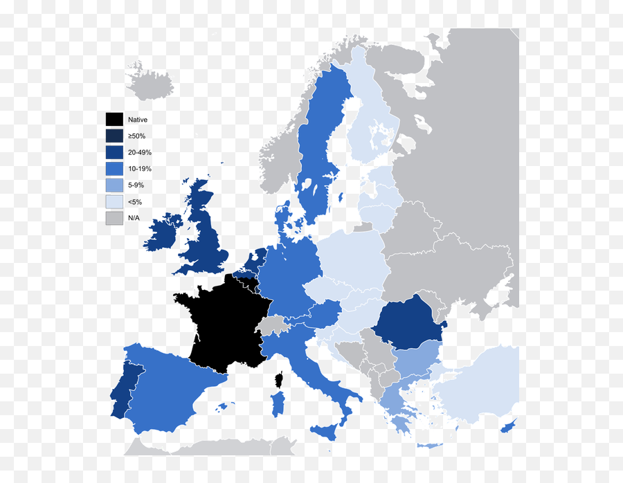 What Language Is The Most Useful In Europe And Russia - French Speaking Countries In Europe Emoji,Cat Blins Emotion