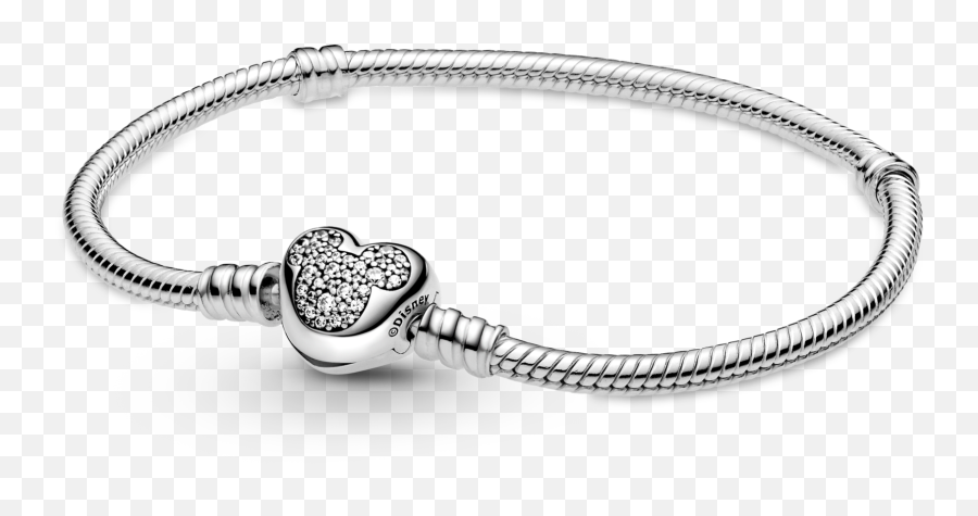 Disney X Pandora Jewellery Charms U0026 Bracelets Pandora - Disney X Pandora Moments Mickey Mouse Heart Clasp Snake Chain Bracelet Emoji,Christmas Bracelets Santa Claus Emoji Charms