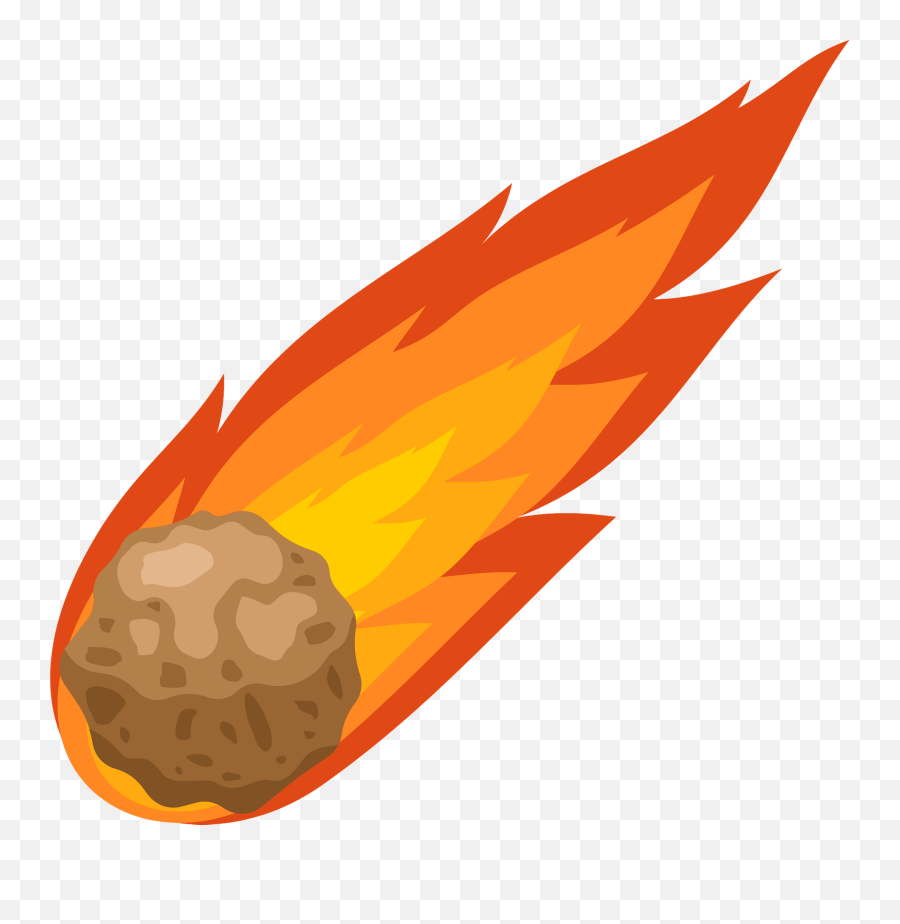 Comet Meteorite Clipart - Meteor Clipart Emoji,Comet Emoji