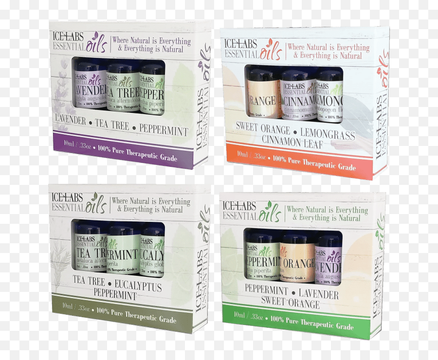 3 - Pack Ice Labs Natural Essential Oils Household Supply Emoji,Doterra Emotion Therapy