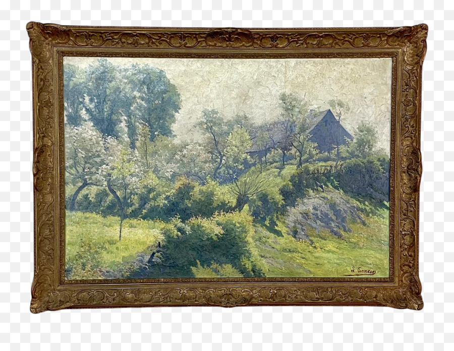 Antique Framed Oil Painting - Poster Frame Emoji,Renaissance Paintings With Emotion