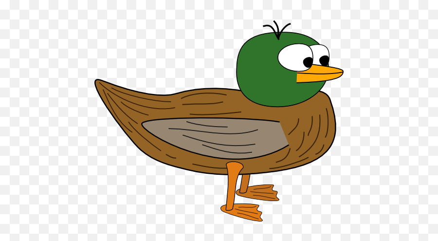 Cartoon Duck Clipart I2clipart - Royalty Free Public Emoji,Skinhead Emoticon