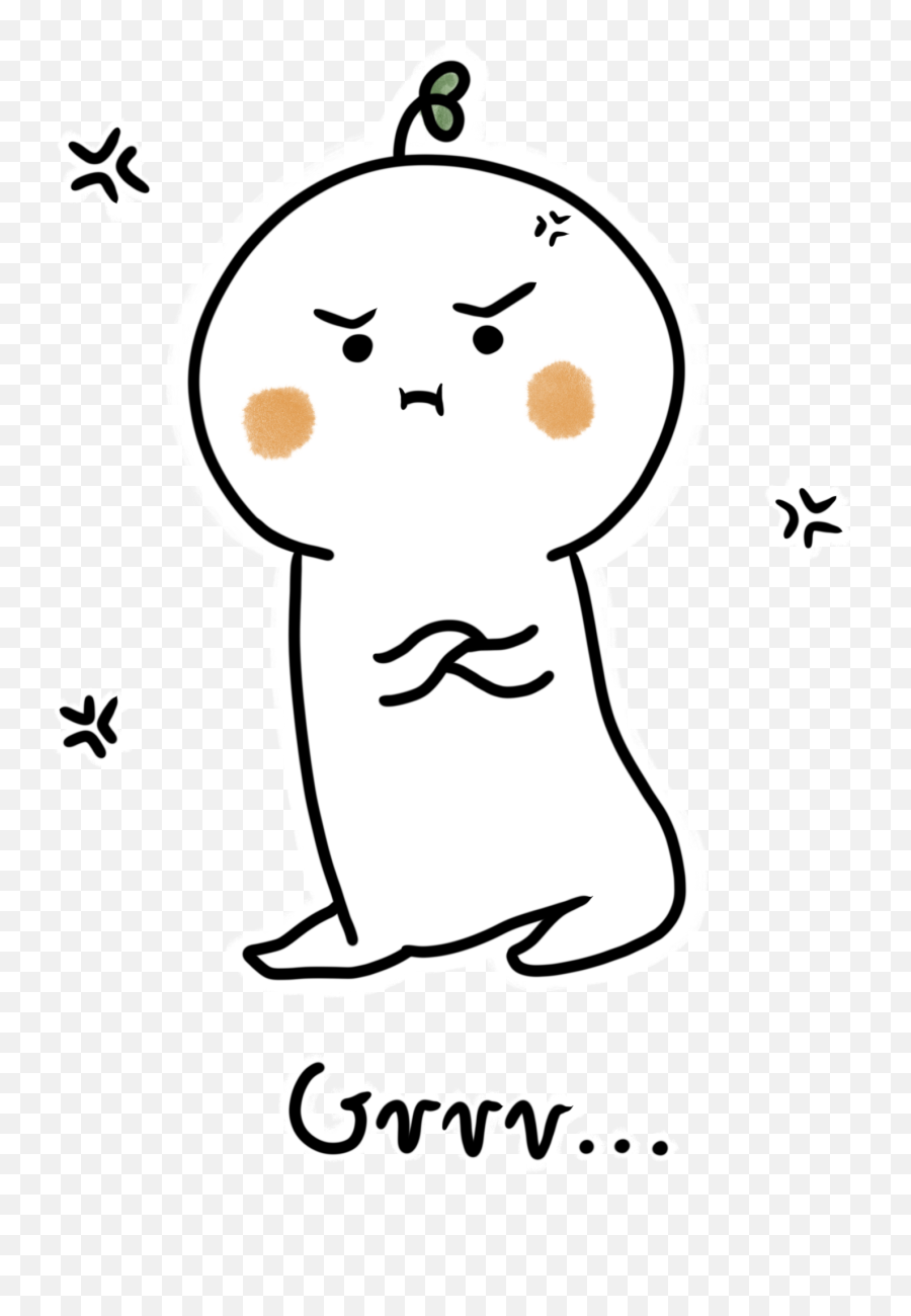Grr Angry Cute Sticker By Szymek Banasik Emoji,Bunny Gif Emoticons