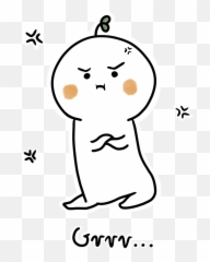 Grr Angry Cute Sticker By Szymek Banasik Emoji,Bunny Gif Emoticons