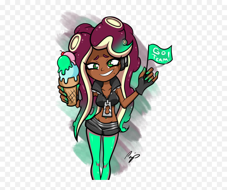 Marina Splatoon - Fictional Character Emoji,Splatoon Emojis