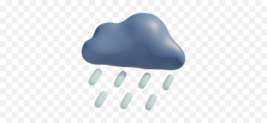 Premium Windy Day 3d Illustration Download In Png Obj Or Emoji,Emoji Covering A Raining From?