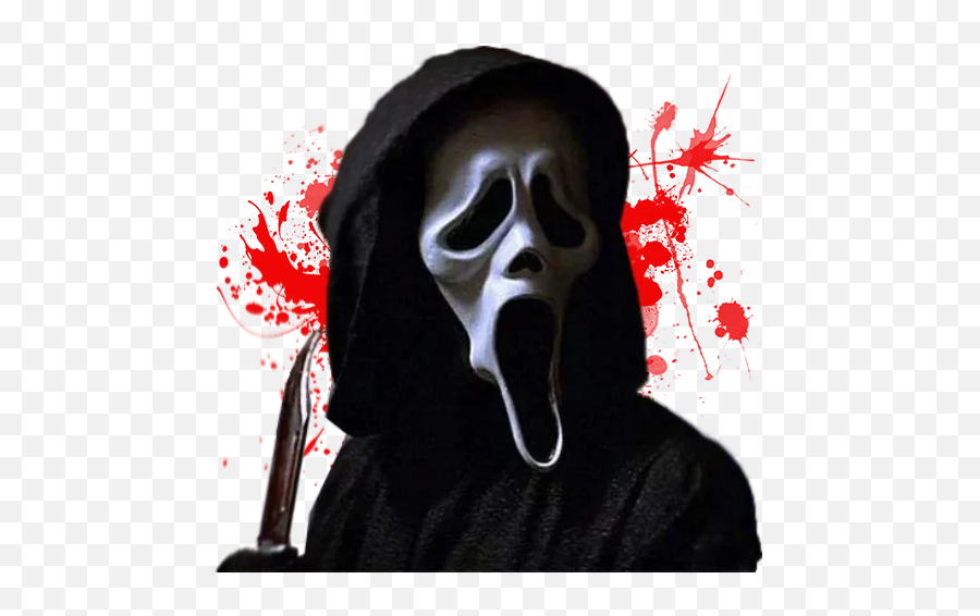 Telegram Sticker From Collection Horror Movie Emoji,Scream Mask Emoji