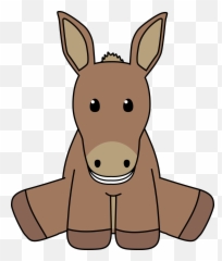 Smiling Donkey Clipart - Toy Donkey Clipart Emoji,Donkey Emoji Download