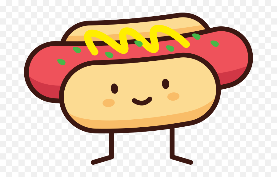 Hot Dog Doodle - Doodle Hot Dog Transparent Cartoon Jingfm Cartoon Hot Dog Png Emoji,Dancing Hot Dog Emoji
