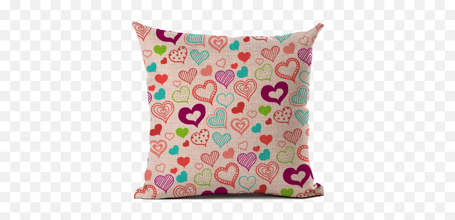 Diverse Pillow - Decorative Emoji,Hearts Emoji Pillow