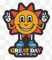 Home Great Day Tattoo - Happy Emoji,Have A Great Day Emoticon