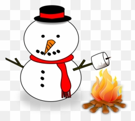 Openclipart - Snowman By The Fire Clipart Emoji,Is There A Campfire Emoji