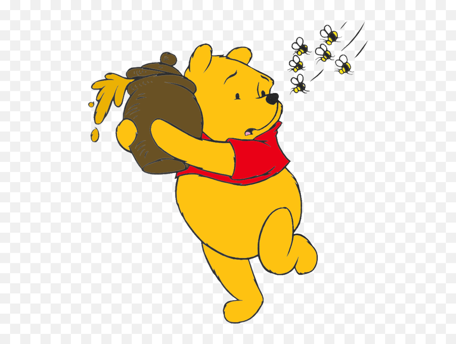 Winnie The Pooh With Honey Clip Art - Winnie The Pooh Png Emoji,Eeyore Emotions