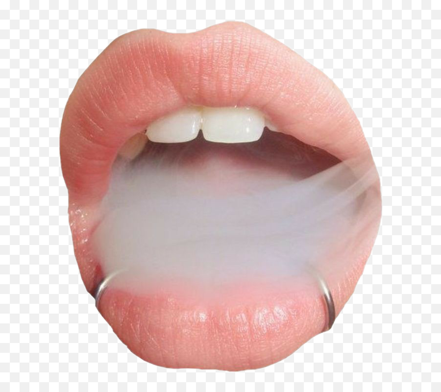 Sticker - Lip Care Emoji,Emoji Lips With Smoke