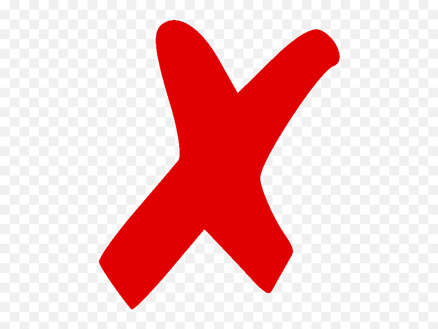 X Mark Symbol Cross Clip Art - X Mark Png Download 525600 Red X Png Emoji,Emoticon Bandera Republicana
