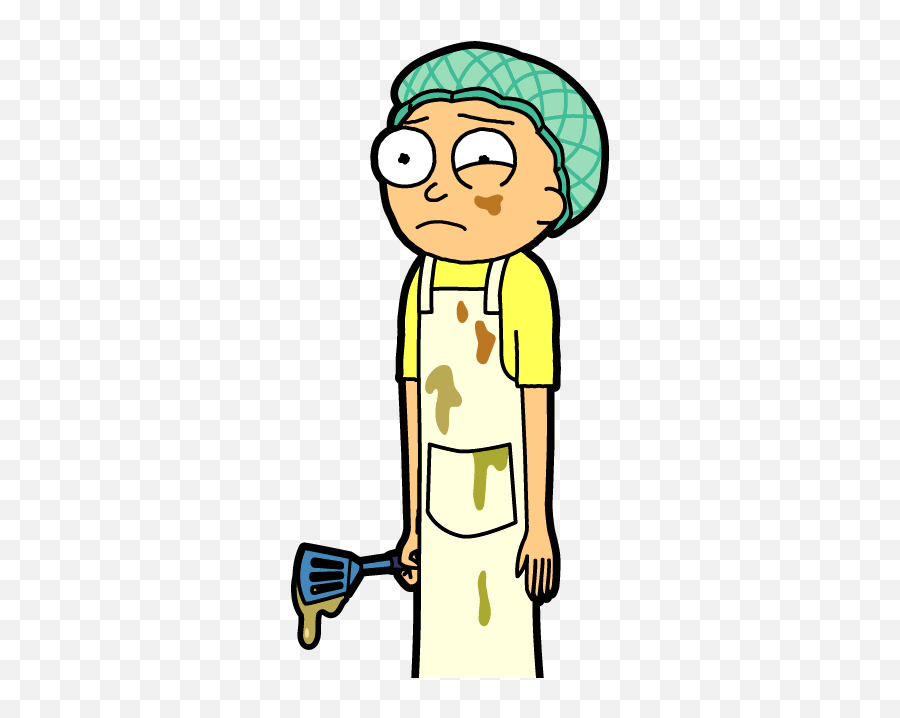 167 - Pastry Chef Morty Pocketmortysnet Morty Pastry Kitchen Boy Morty Emoji,Vault Boy Emotions