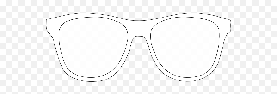 Sunglass Frames - Glasses Clipart Black And White Emoji,Sunglass Emoji