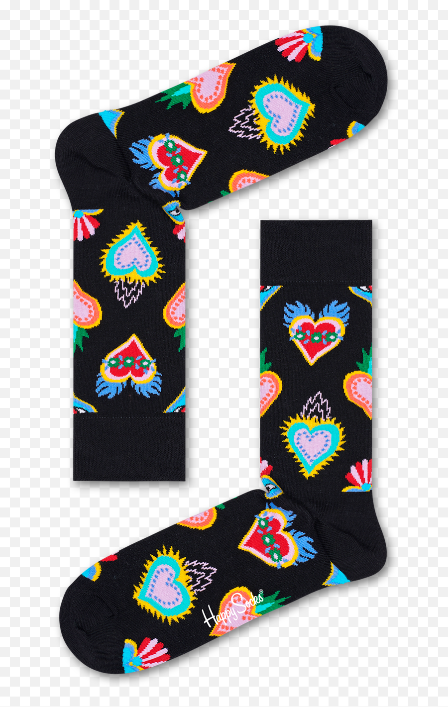 Sacred Heart Sock - Heart Happy Socks Emoji,Emoji Socks Men