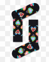 Sacred Heart Sock - Heart Happy Socks Emoji,Emoji Socks Men