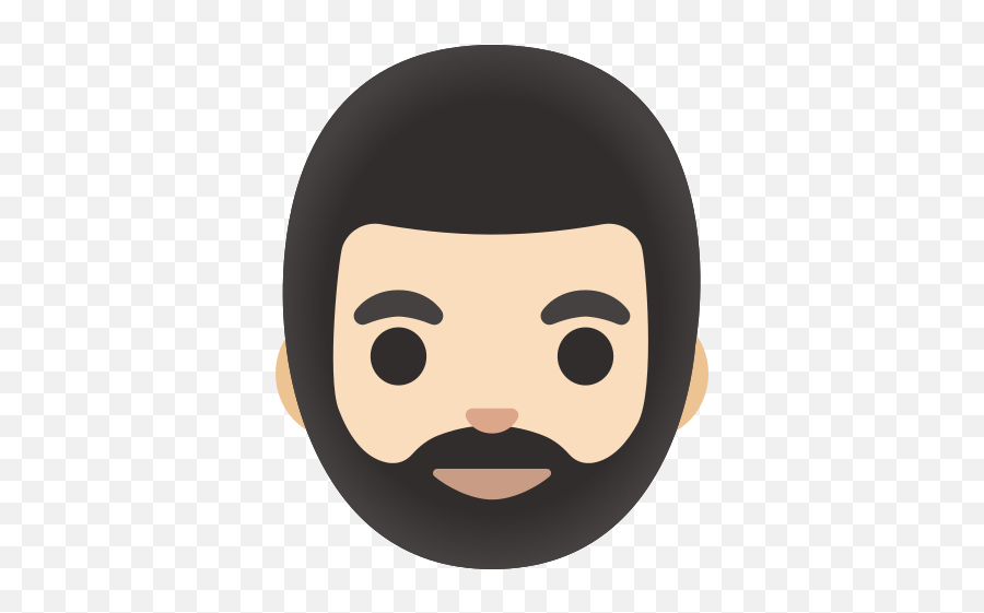 Man Light Skin Tone Beard Emoji - Hombre Con Barba Emoji,Emoji Skin Tone