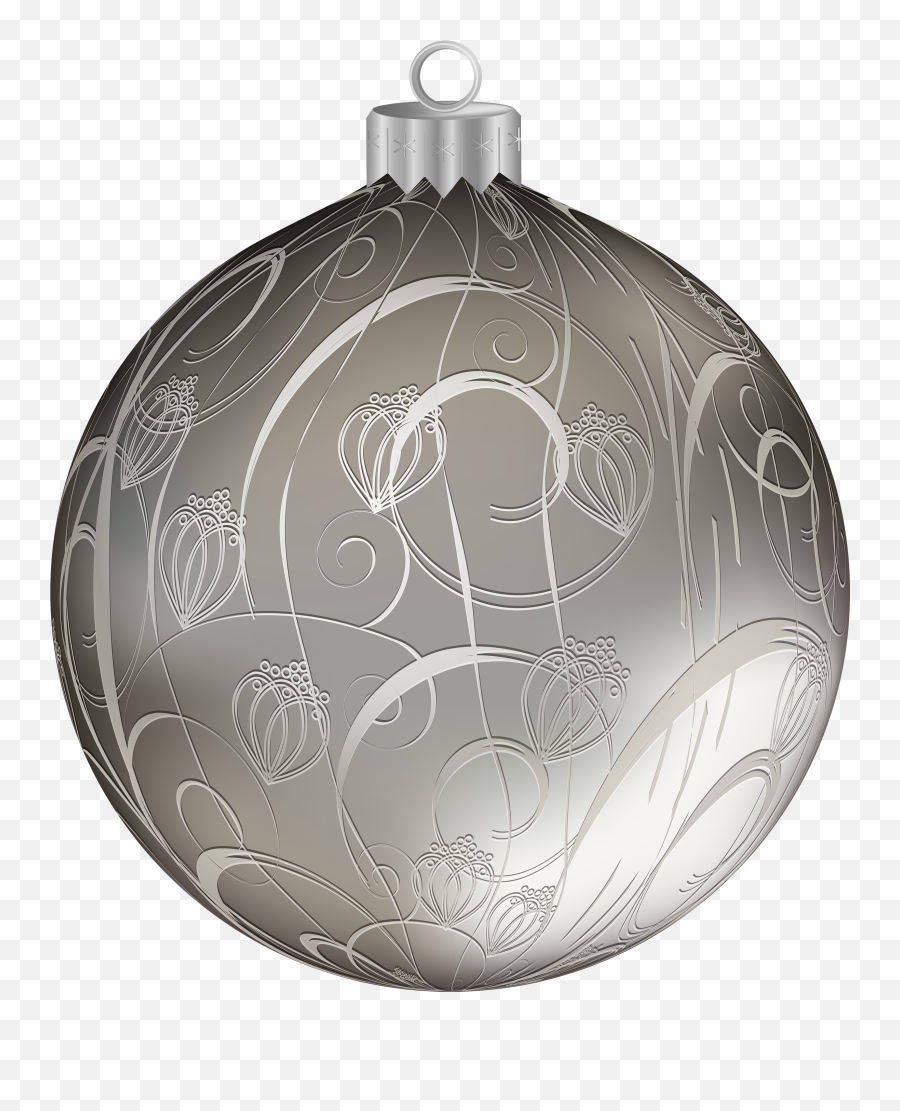 Silver Ornament Png U0026 Free Silver Ornamentpng Transparent - Silver Christmas Balls Clipart Png Emoji,Emoji Christmas Balls