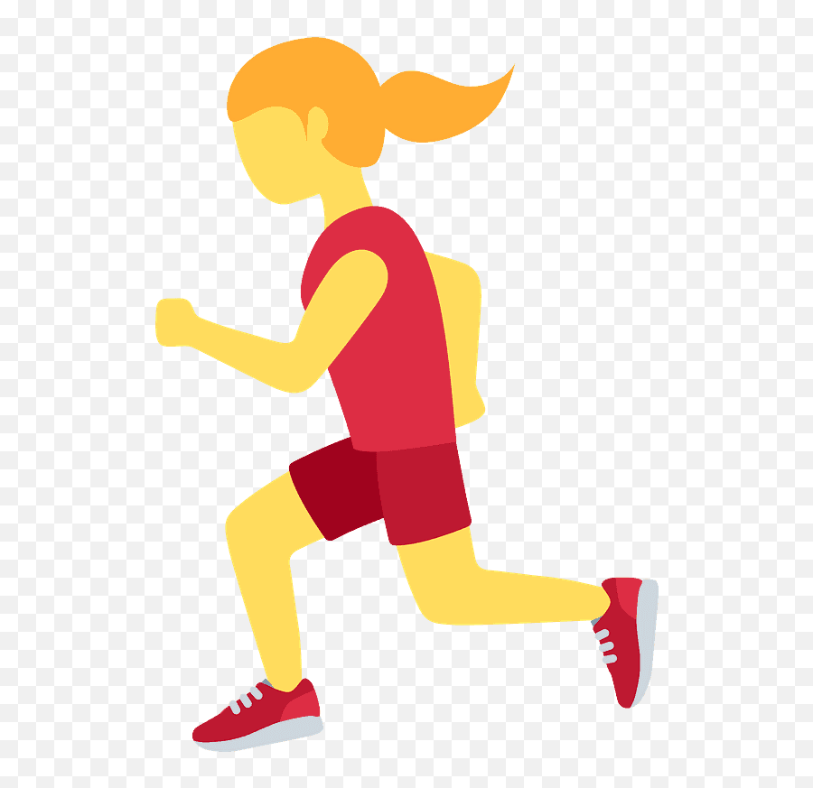 Woman Running Emoji - Running Emoji Woman,Girl Running Emoji