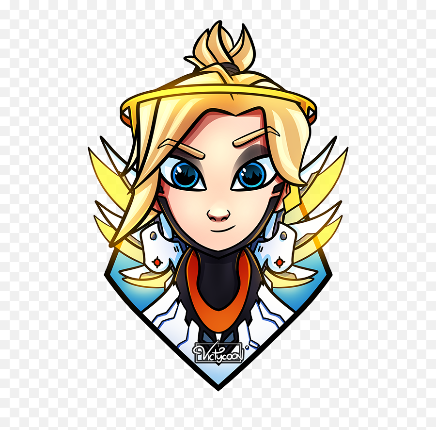 Logos Illustrations And Branding - Fictional Character Emoji,Emotions Mercy Overwatch