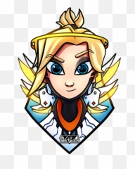 Logos Illustrations And Branding - Fictional Character Emoji,Emotions Mercy Overwatch