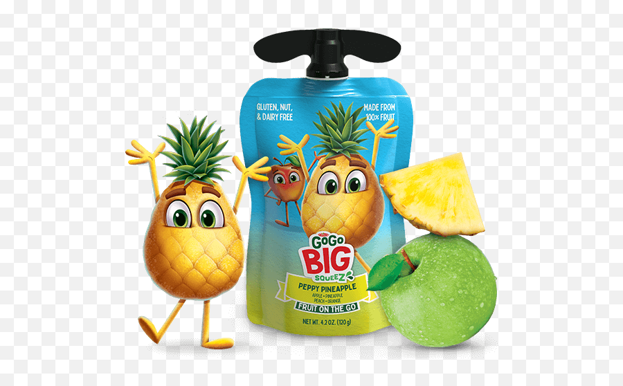 Gogo Big Squeez - The Bigger Bolder Fruit Snack Gogo Big Squeez Amazing Apple Emoji,Pineappleapple Emoji