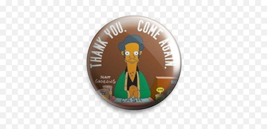 Simpsons - Apooo Thank You Come Again Emoji,Thank You For Coming Emoticon