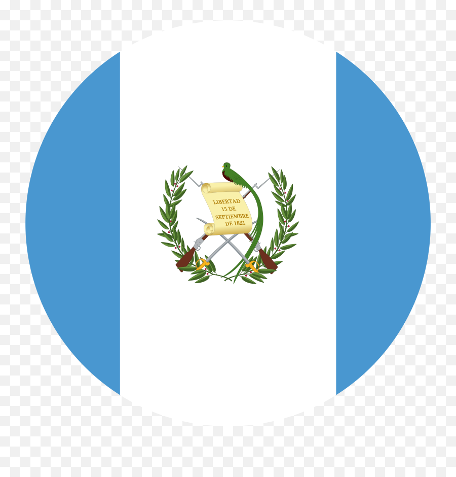 Flag Of Guatemala Flag Download - Guatemala Flag Circle Icon Emoji,Slovakia Flag Emoji