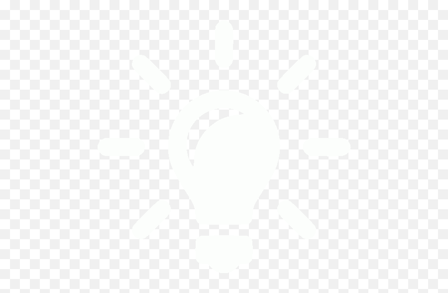 White Idea Icon - Lamp Icon Png White Emoji,Lightbulb Emoticon Facebook