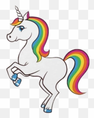 The Most Edited Rainbowhair Picsart - Rainbow Unicorn Cardboard Cutout Emoji,Unicorn Emoji Grande