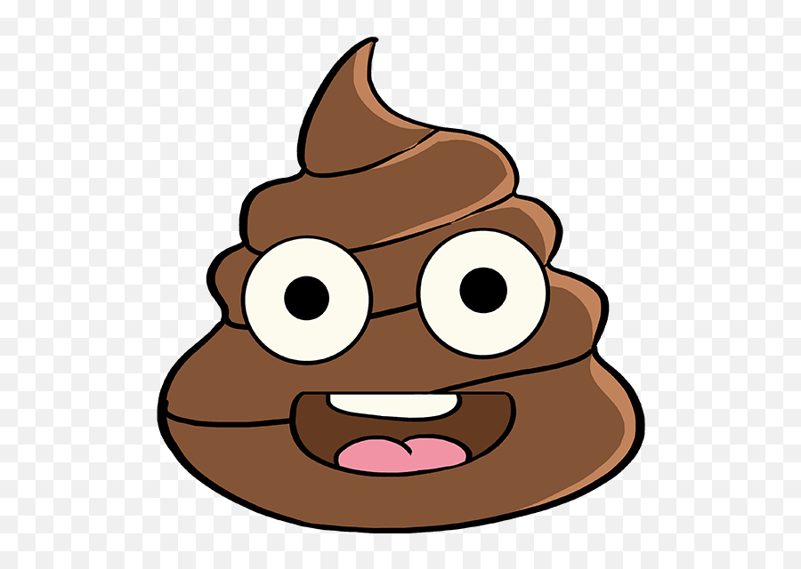 How To Draw A Poop Emoji - Really Easy Drawing Tutorial Poop Emoji Drawing,Cute Emoji Drawings