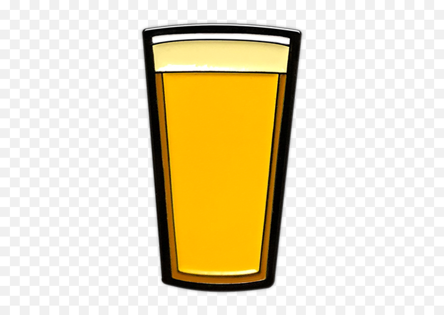 Pilsner Beer Pint Enamel Pin By Seventh - Pint Glass Clipart Willibecher Emoji,Shot Glass Emoji