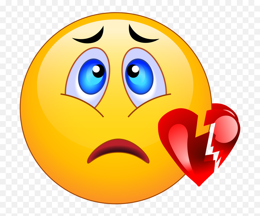 Soloveika Broken Heart Sad - Clip Art Library Heartbroken Sad Face Emoji,Heart Emoticons